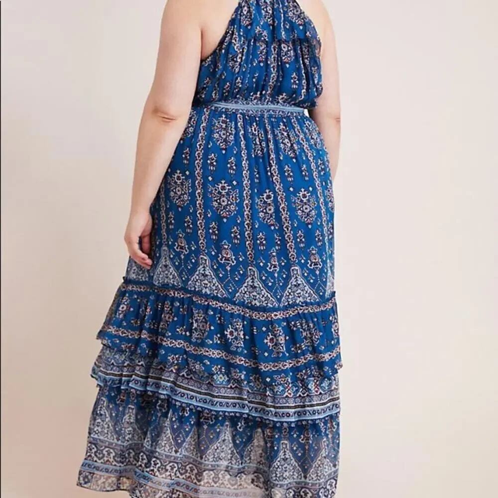 Anthropologie Sasha Ruffles Maxi Dress - XS - NWT - Picture 7 of 9